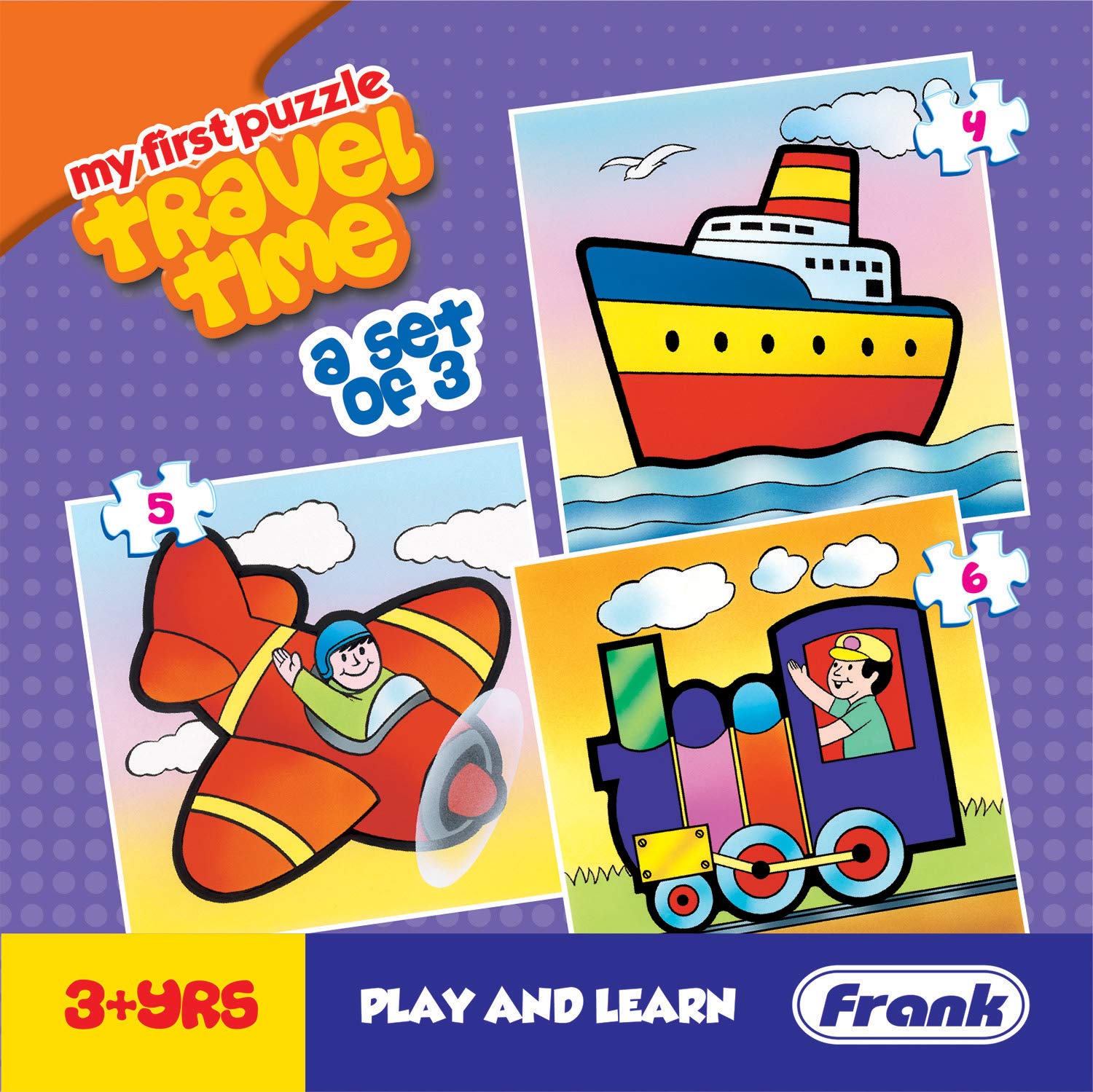 4 Pcs Jigsaw Puzzle – Ship (Frank)