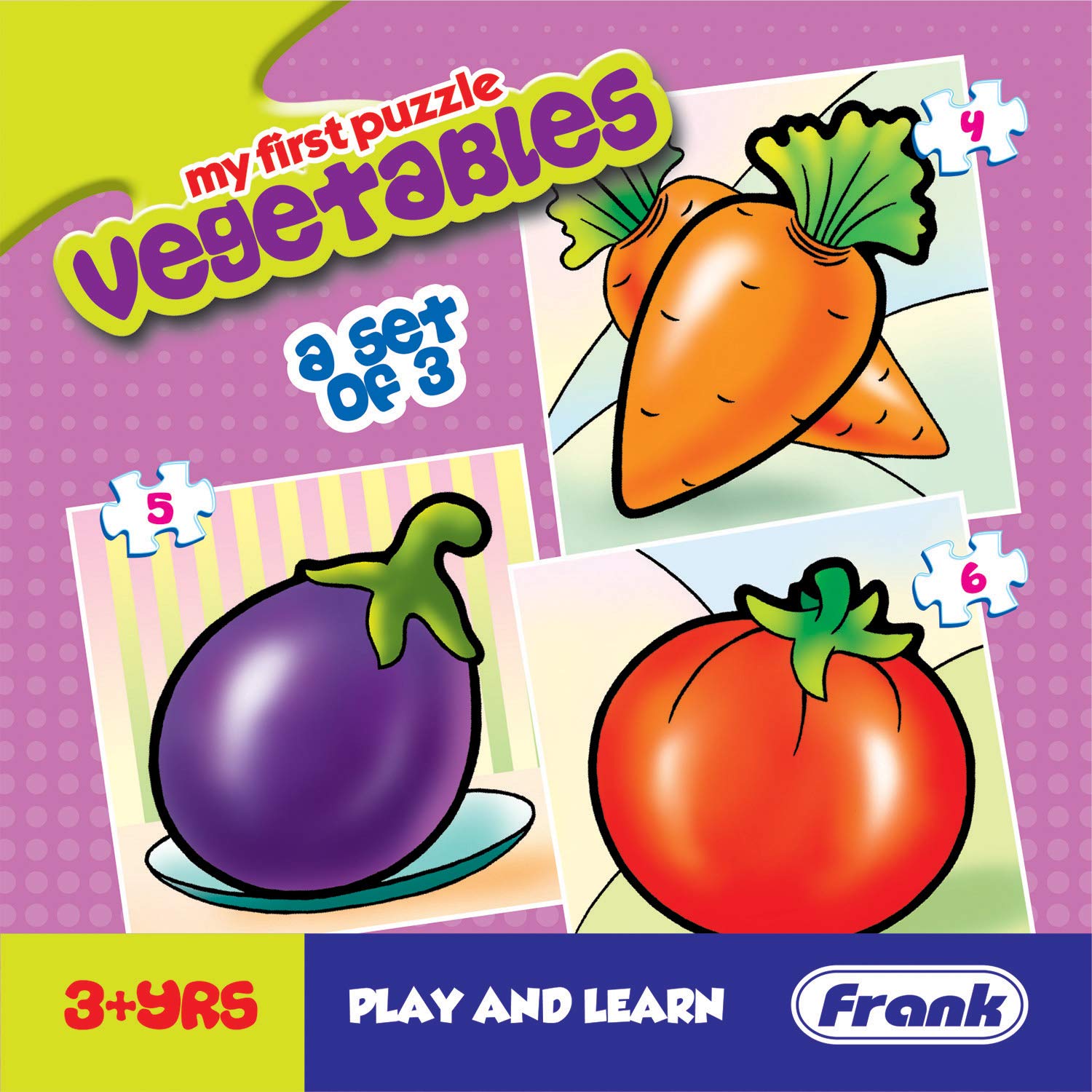 4 Pcs Jigsaw Puzzle – Carrot (Frank)