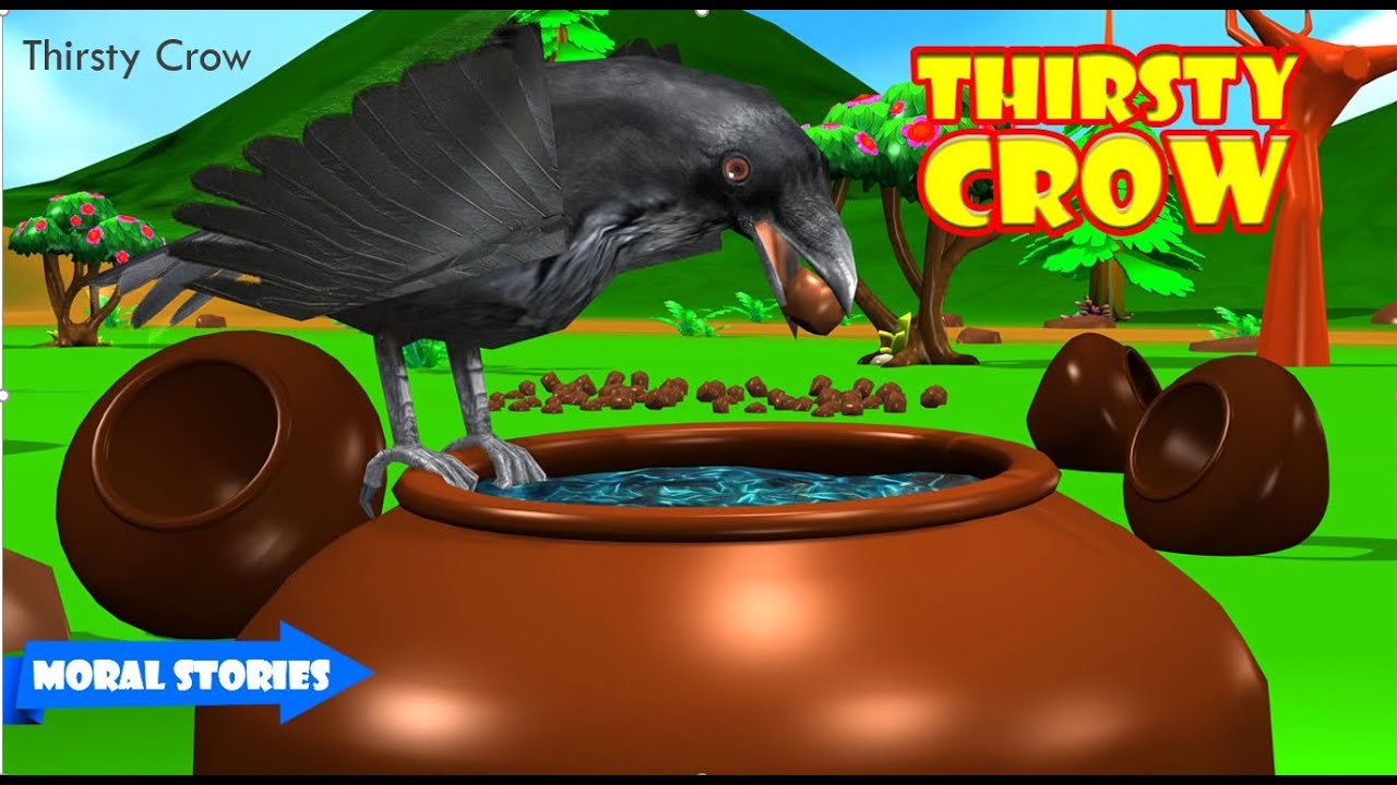 Story Time: Thirsty Crow – Listen and learn to read – Bedtime short story